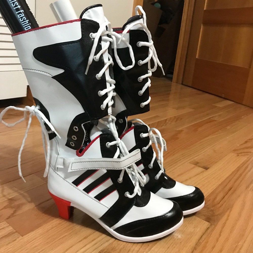 Suicide Squad Harley Quinn Cosplay Boots/Heels
